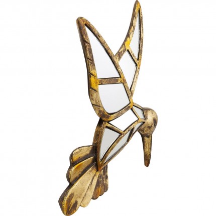 Déco murale miroir colibri 32cm Kare Design