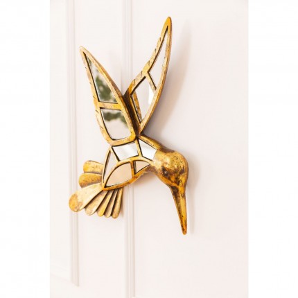 Déco murale miroir colibri 32cm Kare Design