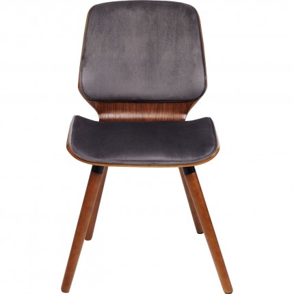 Chaise Gigi velours gris Kare Design Chaise Gigi velours gris Kare Design