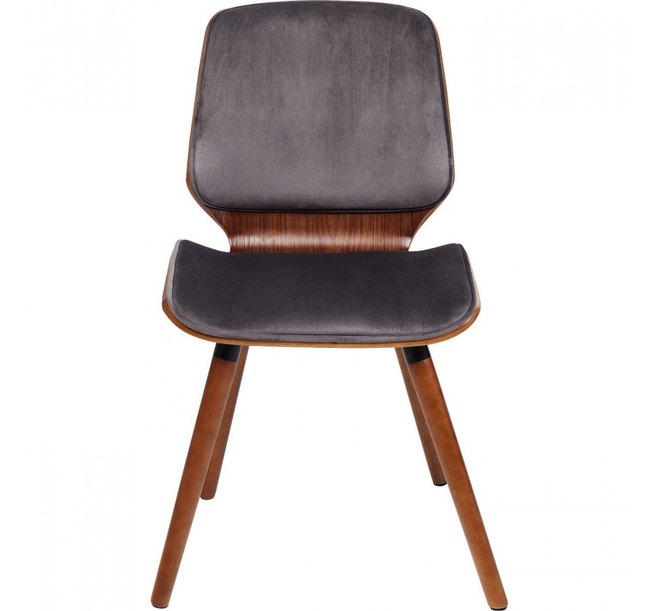 Chaise Gigi velours gris Kare Design