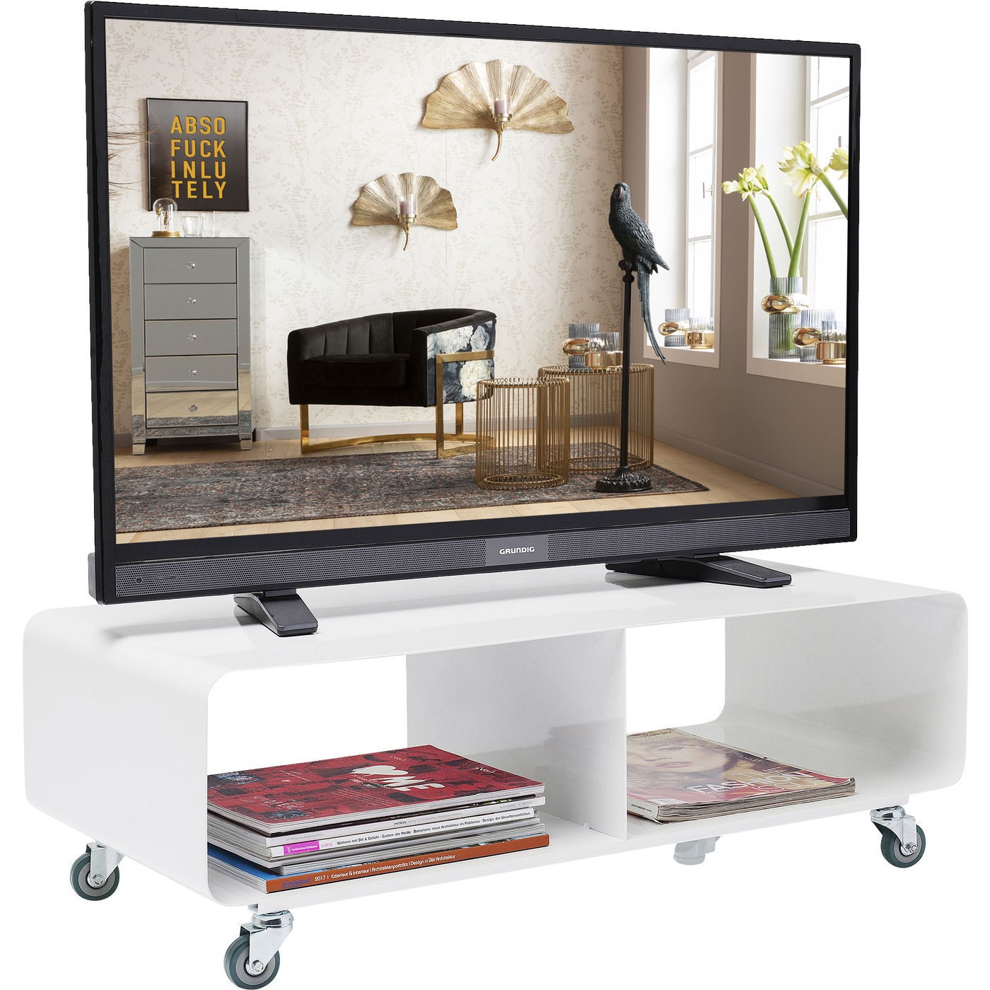 Meuble TV blanc Lounge Kare Design