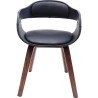 Chair with Armrest Costa Walnut Kare Design