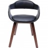 Chaise avec accoudoirs Costa noyer Kare Design