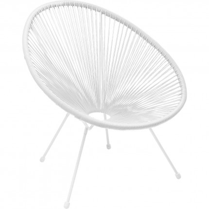 Fauteuil de jardin Acapulco blanc Kare Design