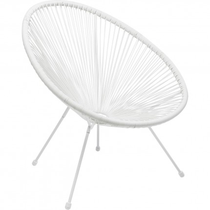 Fauteuil de jardin Acapulco blanc Kare Design