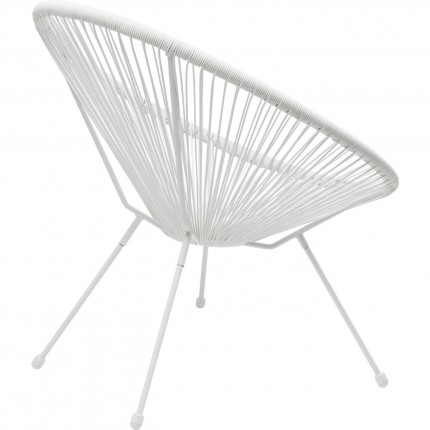 Fauteuil de jardin Acapulco Mono blanc Kare Design