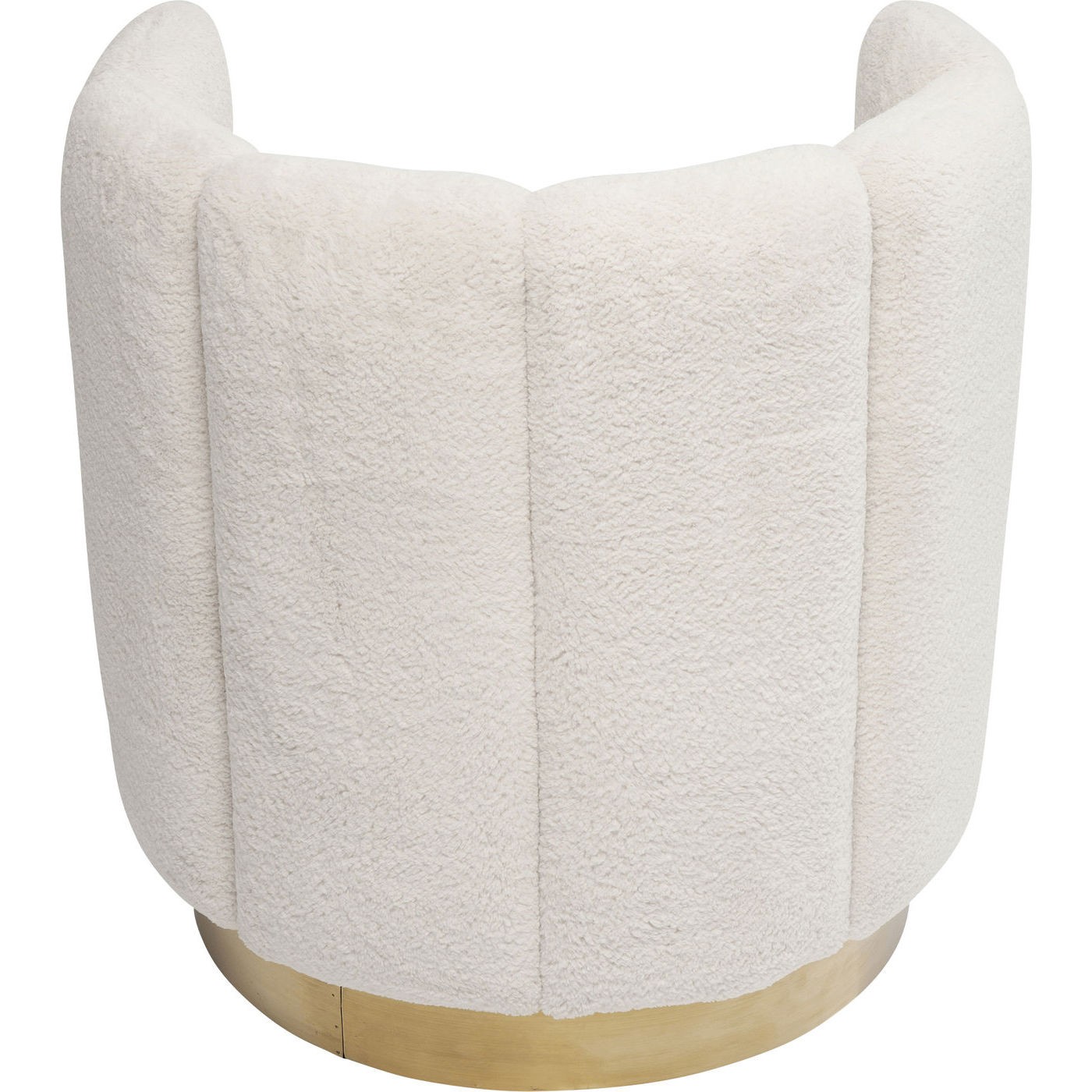 Fauteuil Silhouette fourrure blanche Kare Design