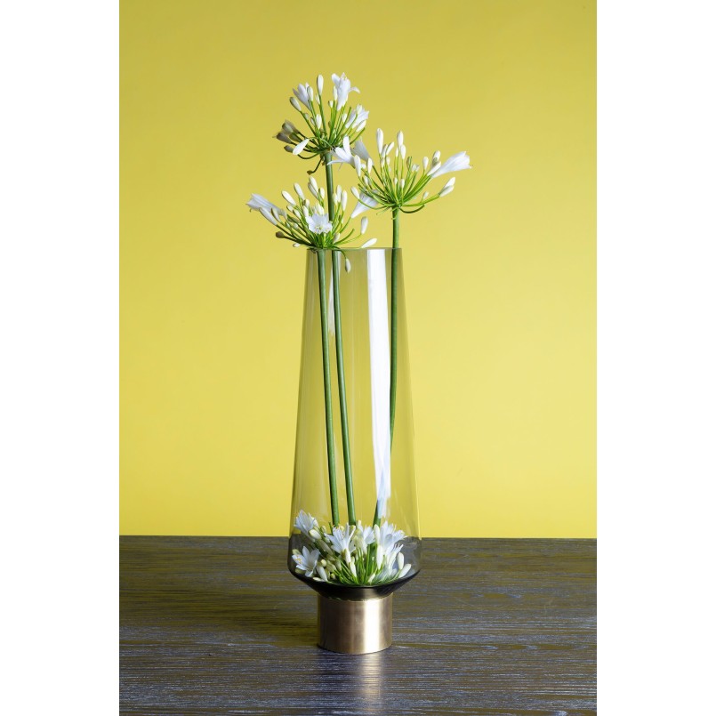 Vase Noble Ring gris 40cm Kare Design