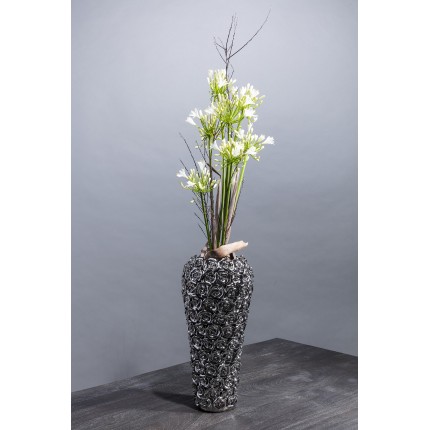 Vase Roses 45cm chrome Kare Design