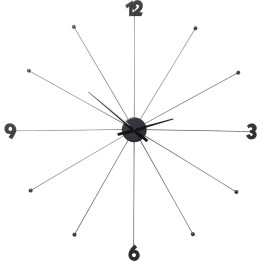 Wall Clock Like Umbrella Black Kare Design