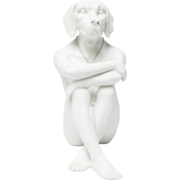 Deco Figurine Gangster Dog Cream Kare Design