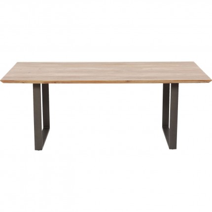 Table Symphony acacia acier 180x90cm Kare Design