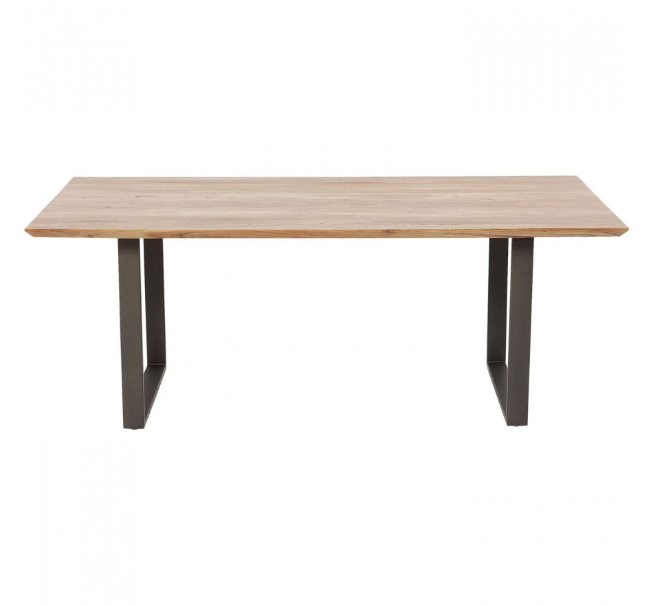 Table Symphony acacia acier 180x90cm Kare Design