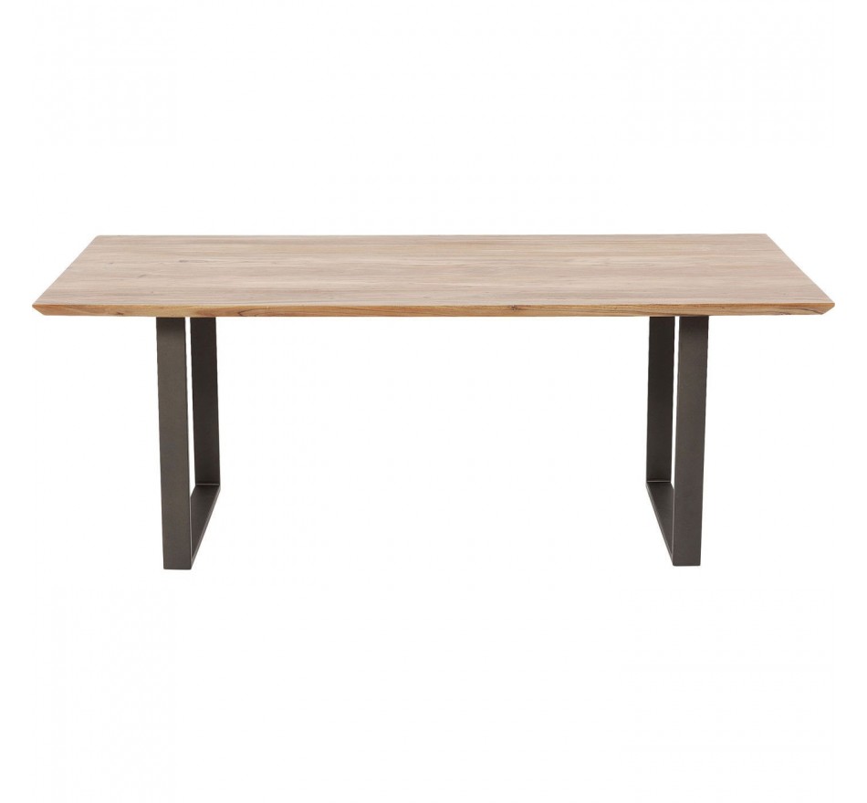 Table Symphony acacia acier 200x100cm Kare Design
