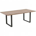 Table Symphony acacia acier 200x100cm Kare Design