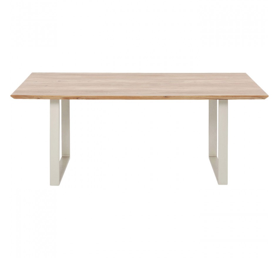 Table Symphony acacia argent 200x100cm Kare Design