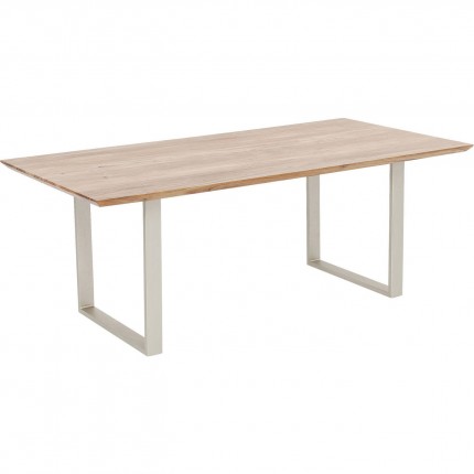 Table Symphony acacia argent 200x100cm Kare Design