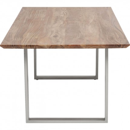 Table Symphony acacia argent 200x100cm Kare Design