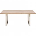 Table Symphony acacia chrome 200x100cm Kare Design