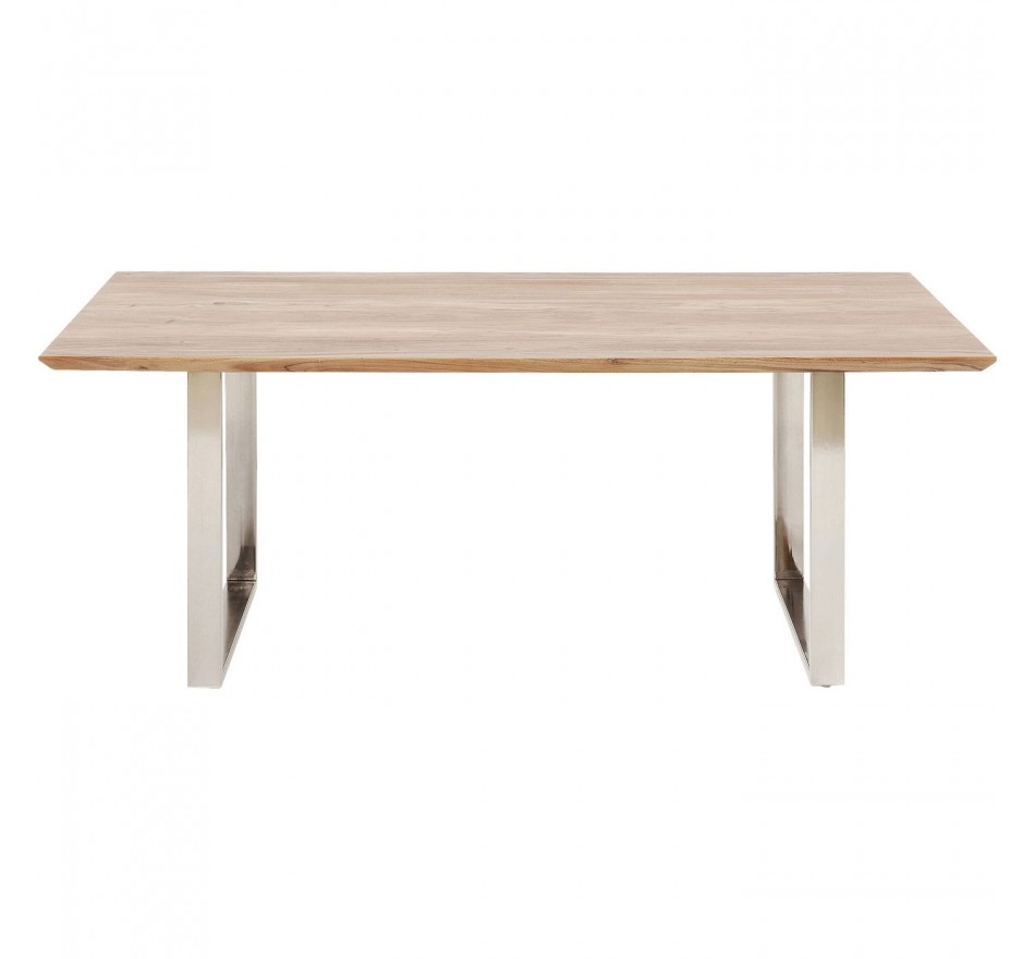 Table Symphony acacia chrome 200x100cm Kare Design