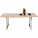 Table Symphony acacia chrome 200x100cm Kare Design