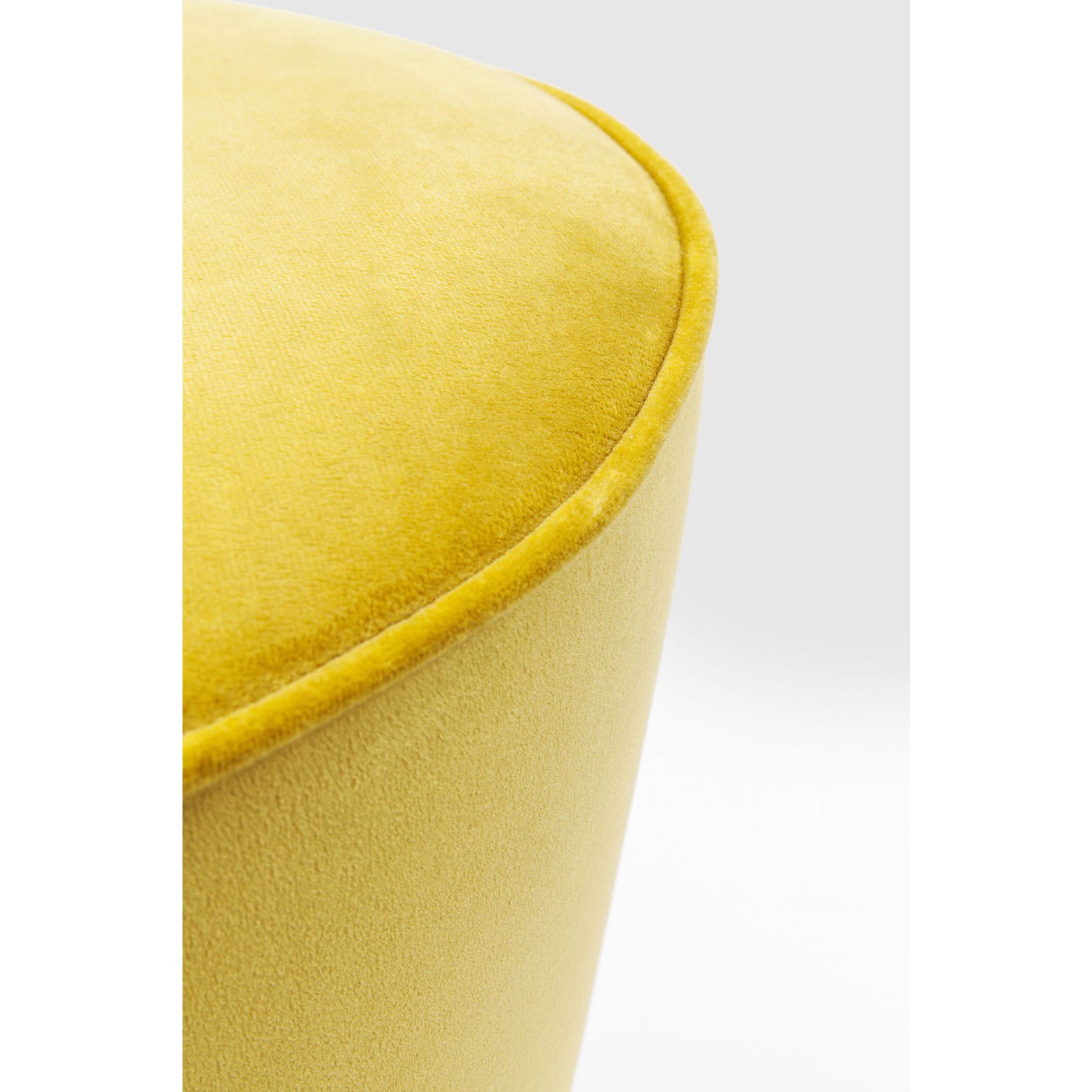 Tabouret de bar Lady Rock velours jaune Kare Design