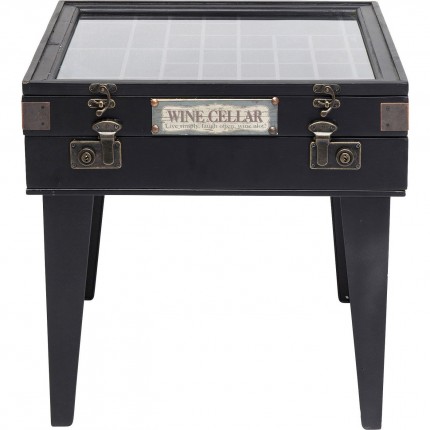 Table d'appoint Collector noire 55x55cm Kare Design