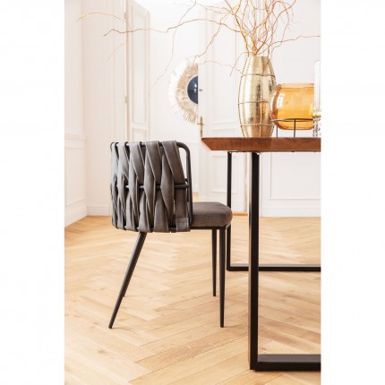 Table Symphony acacia noire 200x100cm Kare Design