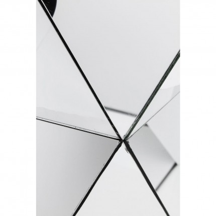 Table d'appoint Luxury Triangle argent Kare Design