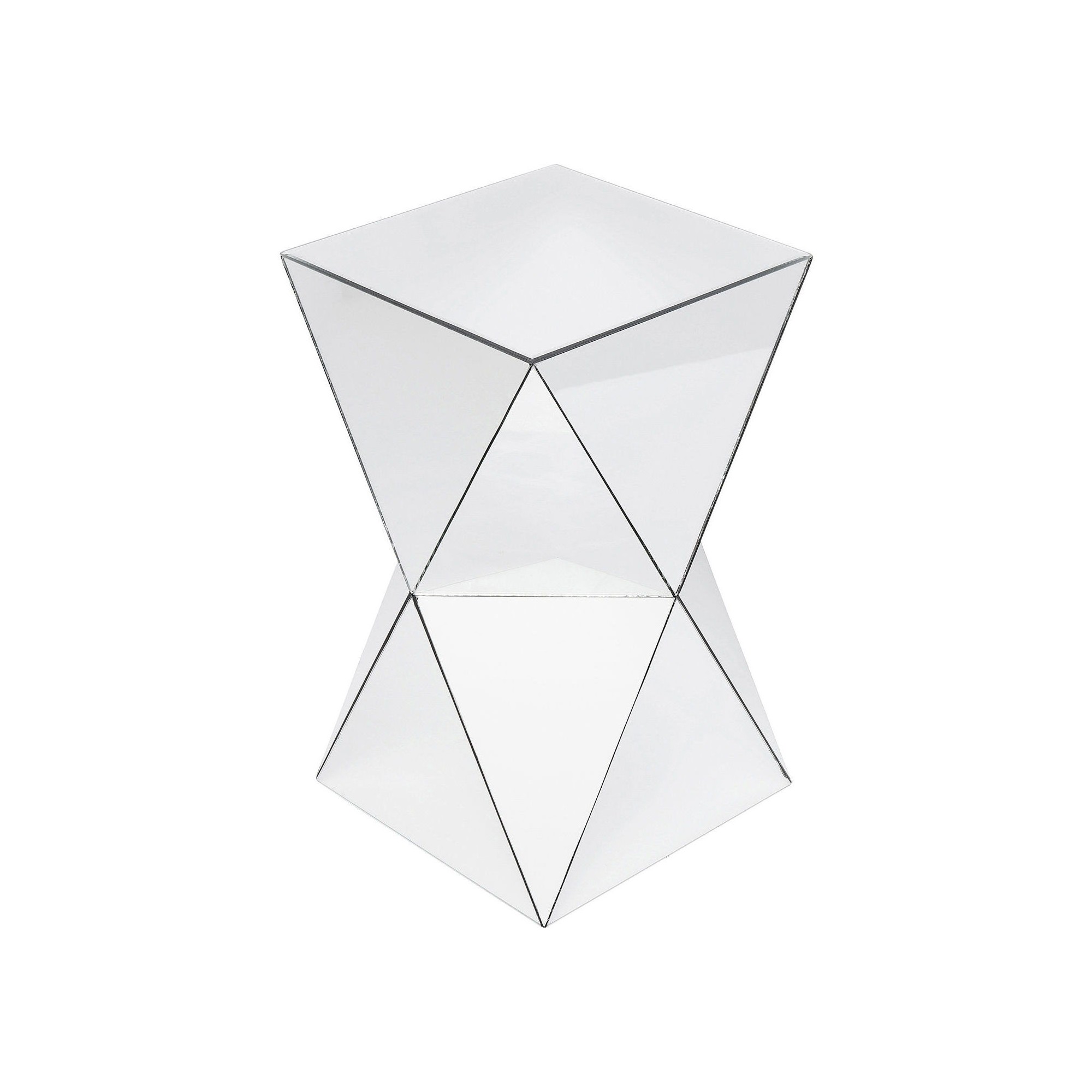 Table d'appoint Luxury Triangle argent Kare Design