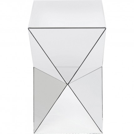 Table d'appoint Luxury Triangle argent Kare Design