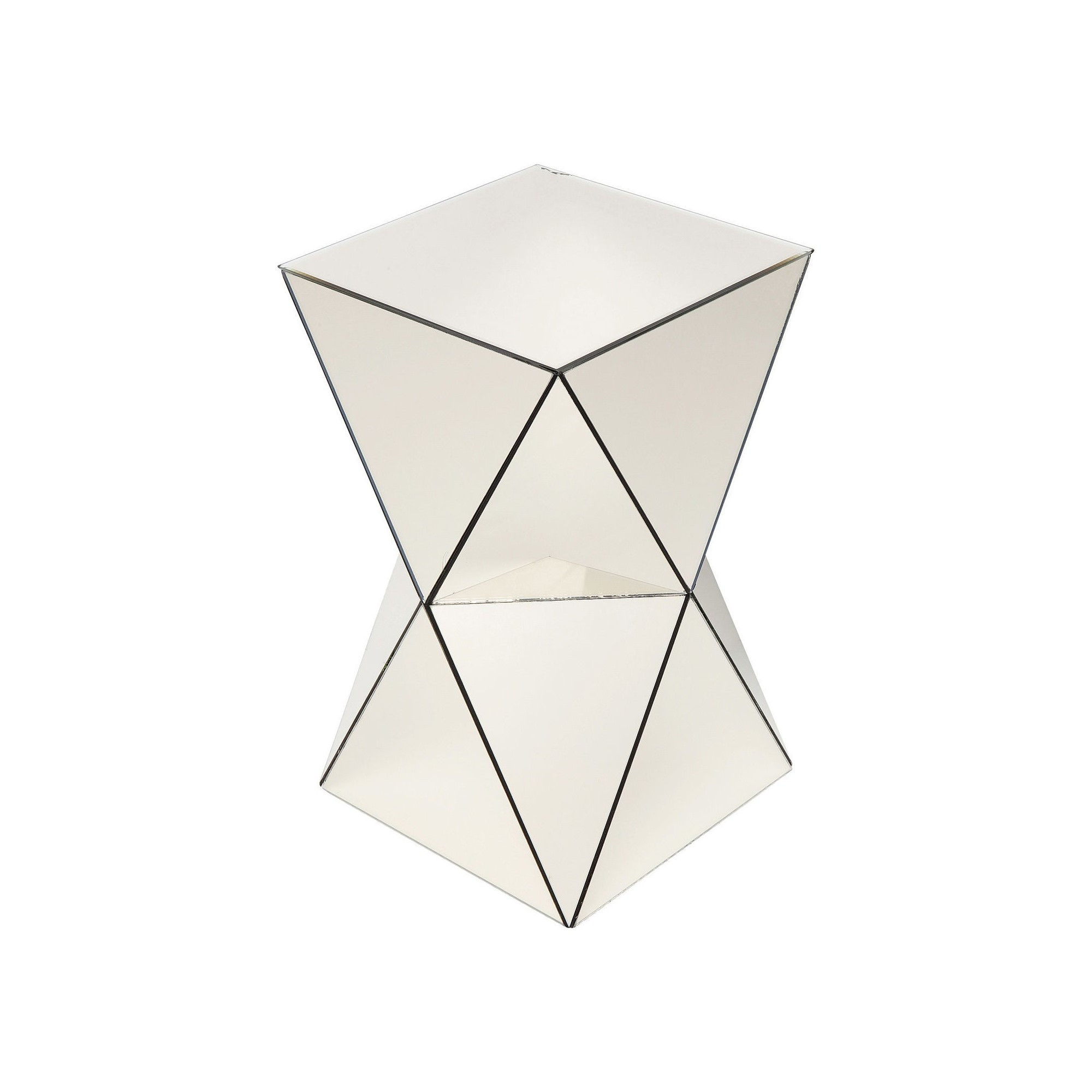 Table d'appoint Luxury Triangle champagne Kare Design