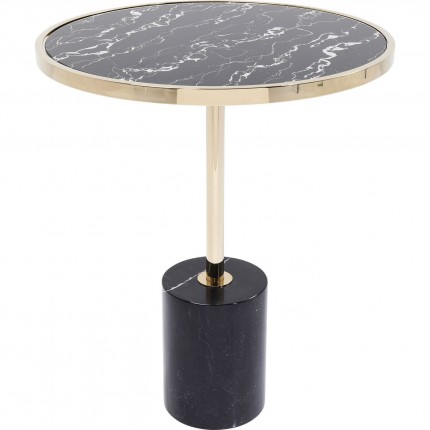 Table d'appoint San Remo marbre noir 46cm Kare Design