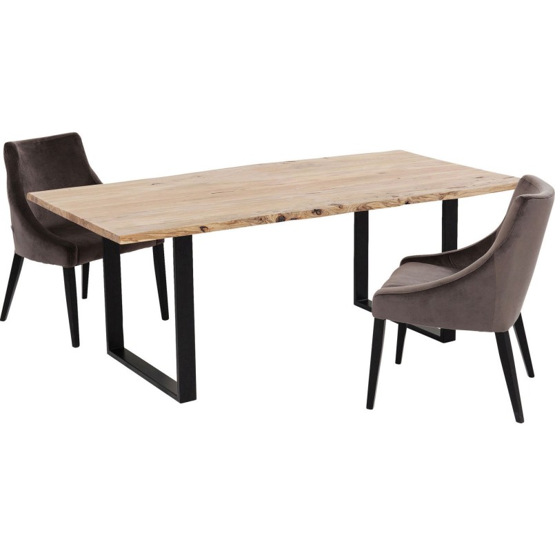 Table Harmony noire 200x100cm Kare Design