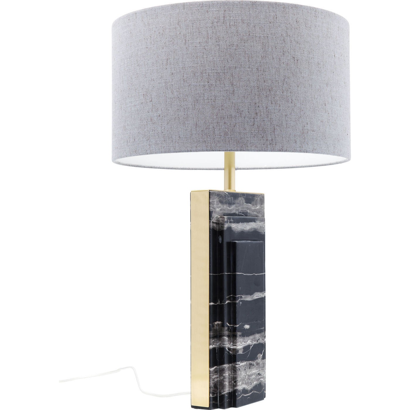 Lampe de table Charleston marbre noir 69 cm Kare Design