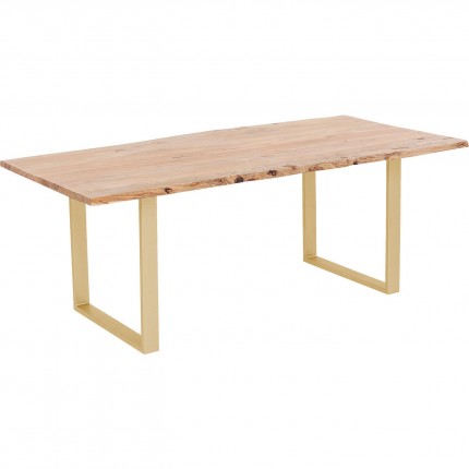 Table Harmony acacia laiton 200x100cm Kare Design