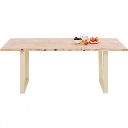 Table Harmony acacia laiton 200x100cm Kare Design