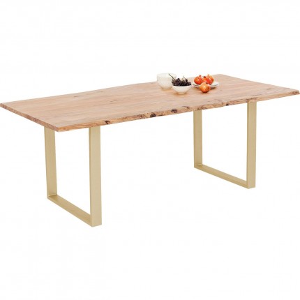 Table Harmony acacia laiton 200x100cm Kare Design