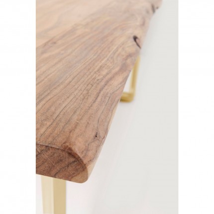 Table Harmony acacia laiton 180x90cm Kare Design