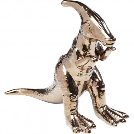 Déco Dino Parasaurolophus or rose 33cm Kare Design