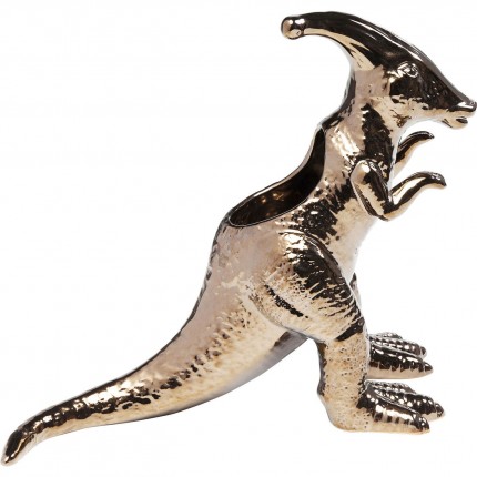 Déco Dino Parasaurolophus or rose 33cm Kare Design