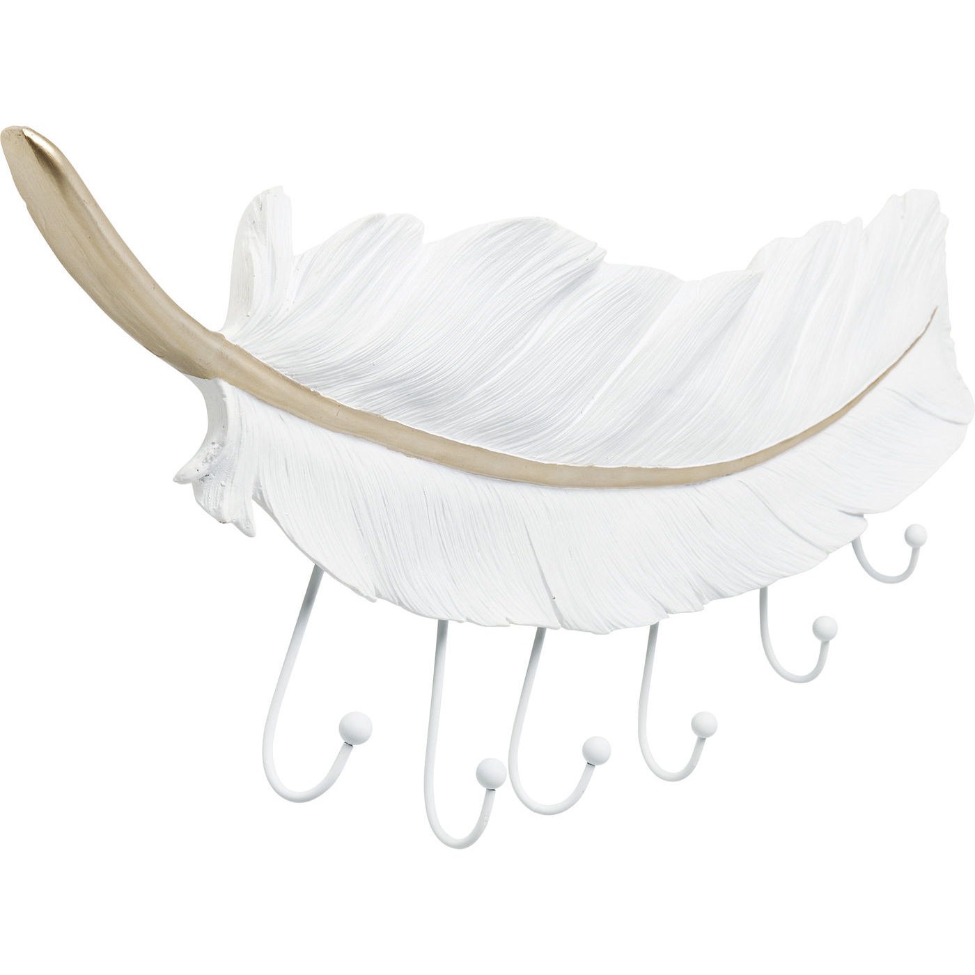 Portemanteau mural plume blanche Kare Design