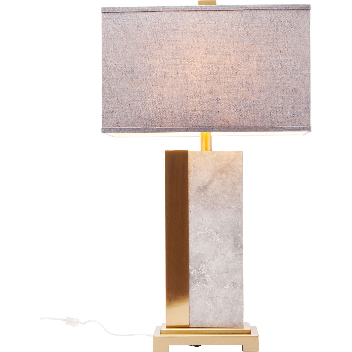 Lampe de table Charleston marbre gris 80cm Kare Design