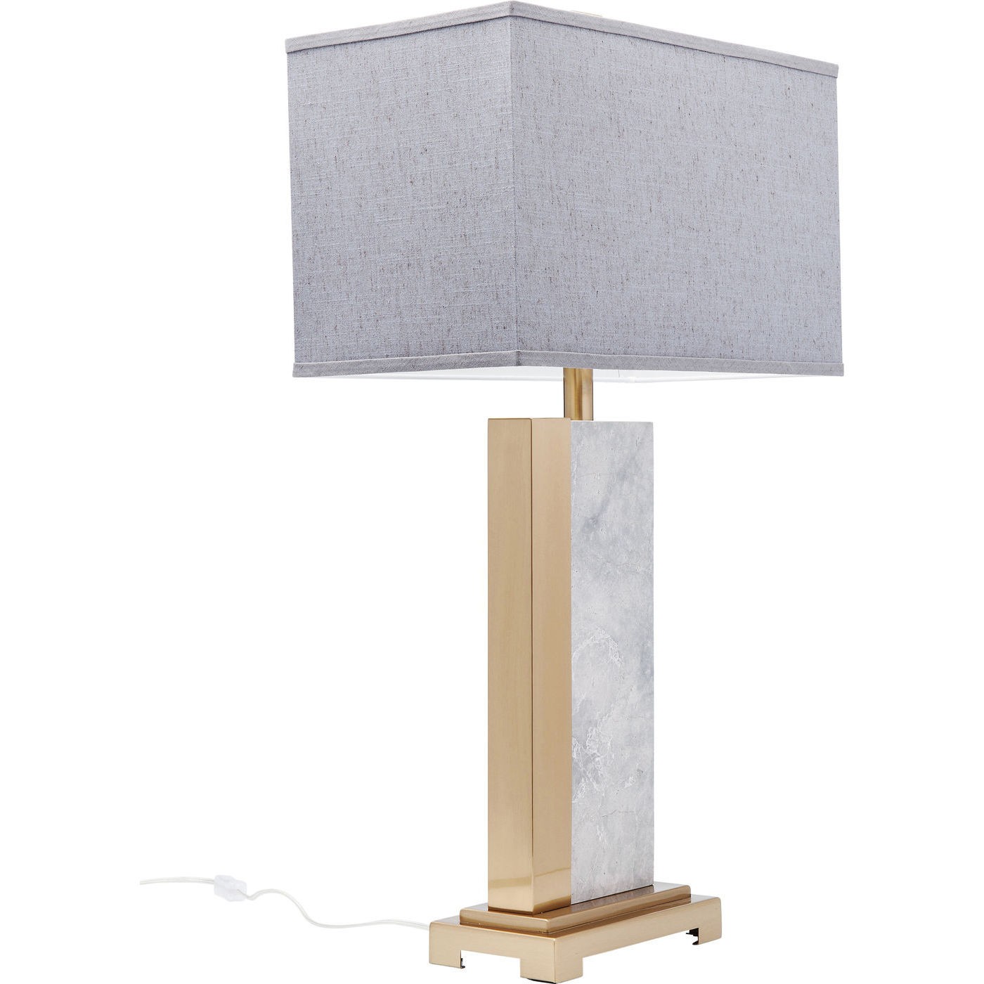 Lampe de table Charleston marbre gris 80cm Kare Design