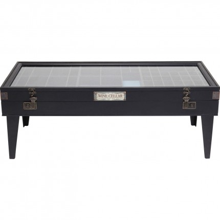 Table basse Collector 122x55cm noire Kare Design