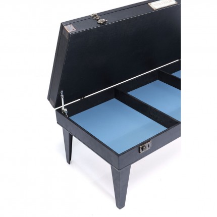Table basse Collector noire 122x55cm Kare Design