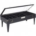 Table basse Collector noire 122x55cm Kare Design