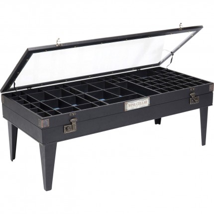 Table basse Collector noire 122x55cm Kare Design