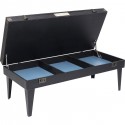 Table basse Collector noire 122x55cm Kare Design