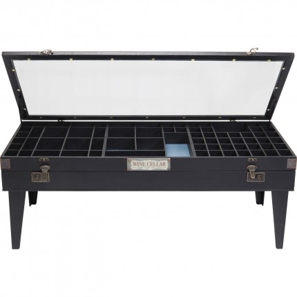Table basse Collector noire 122x55cm Kare Design